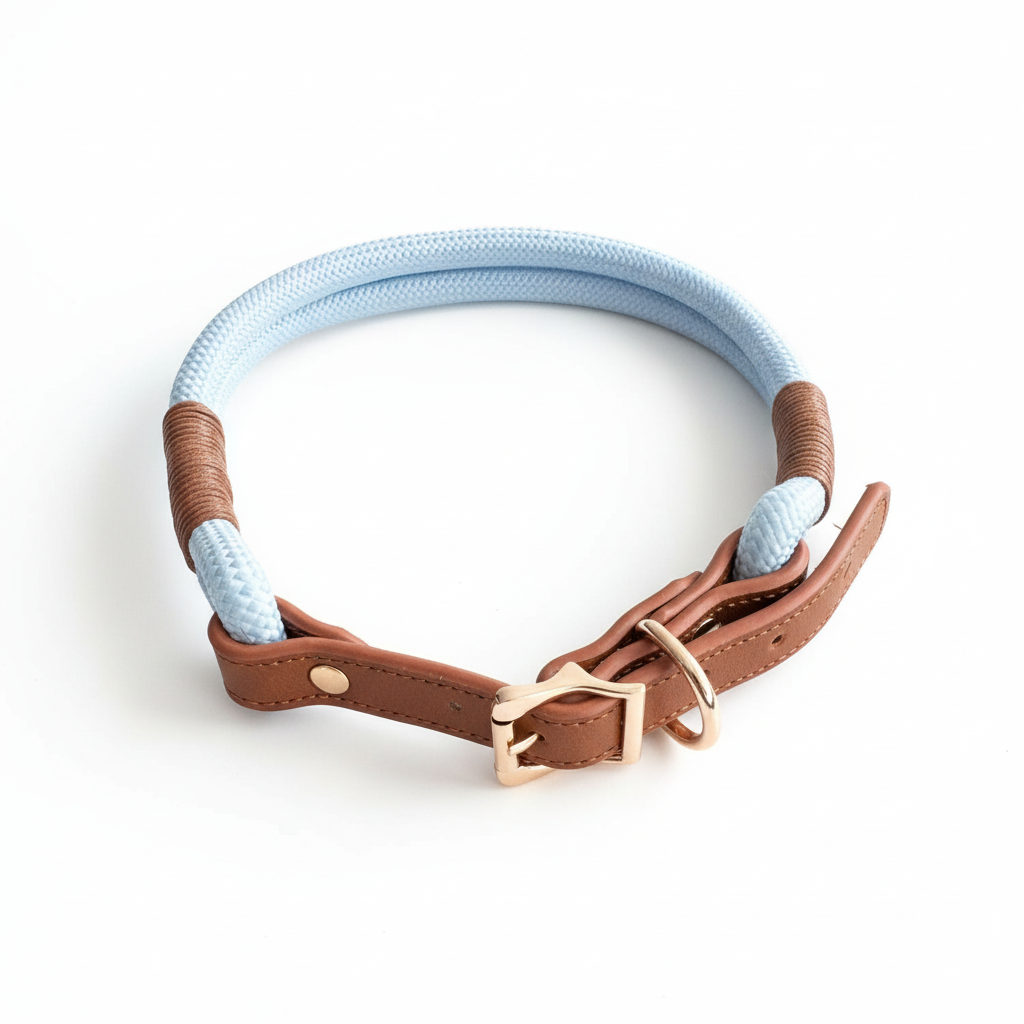 Blue collar top view