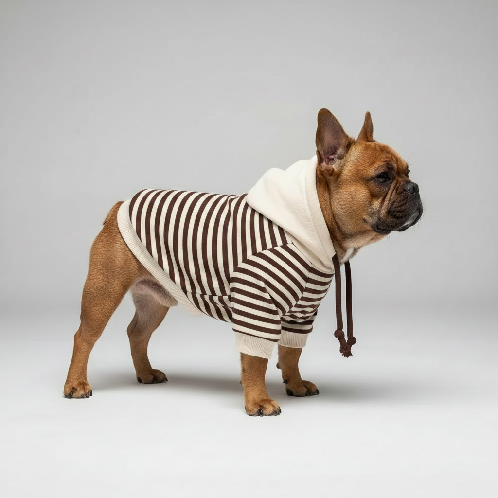 Brown Frenchie - Brown Stripes Side