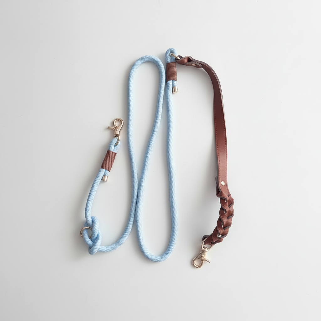 Pet leashes with light background