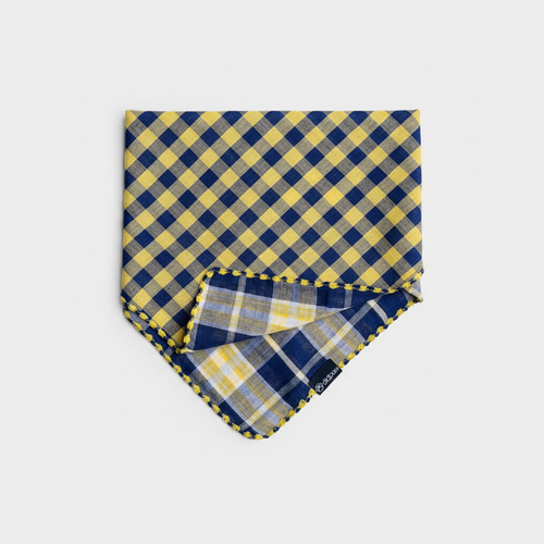 Reversible bandana isolated on light grey background
